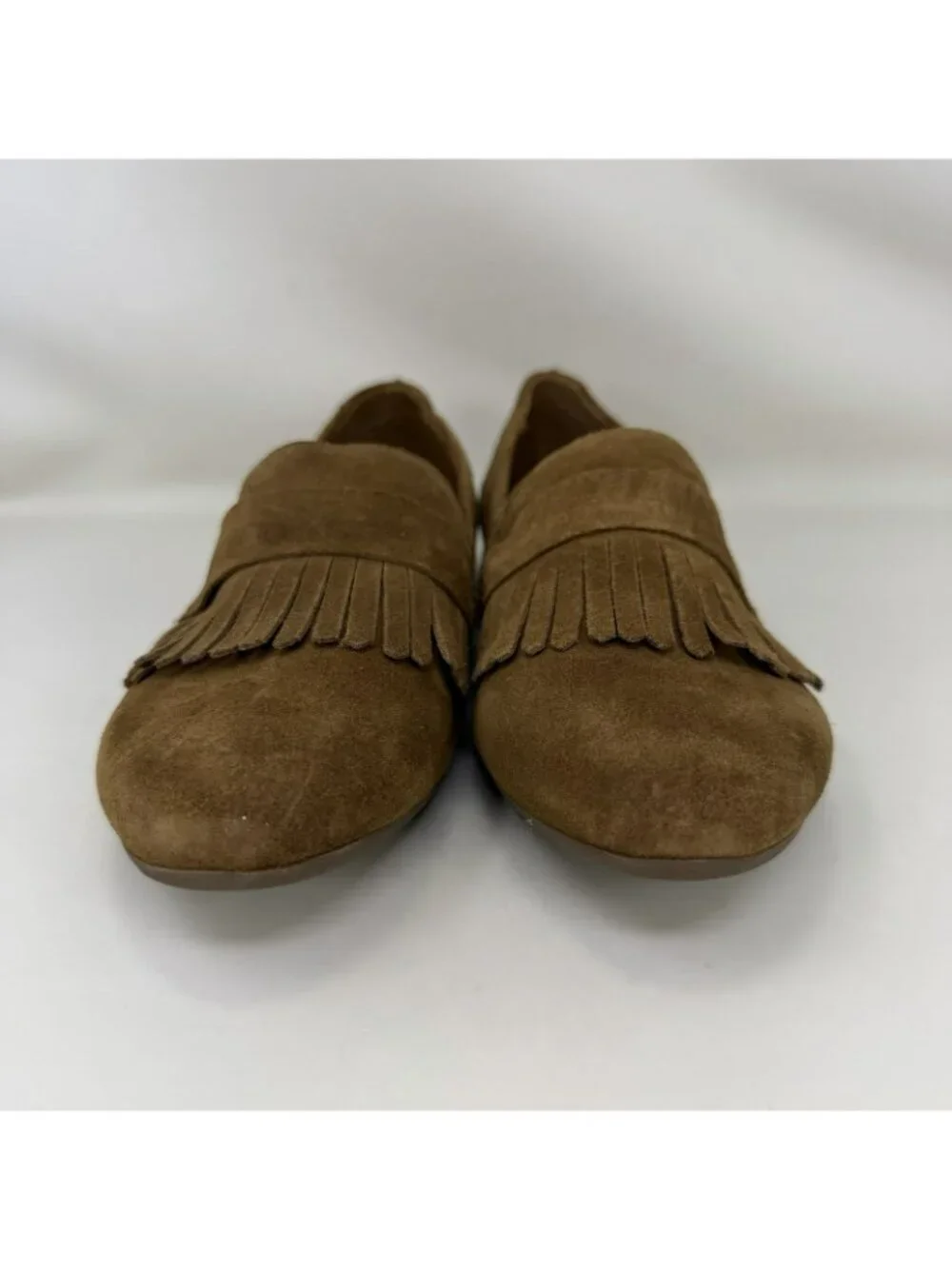 Born Mcgee Suede Leather Kiltie Fringe Flats Shoes Brown Women’s Size 7